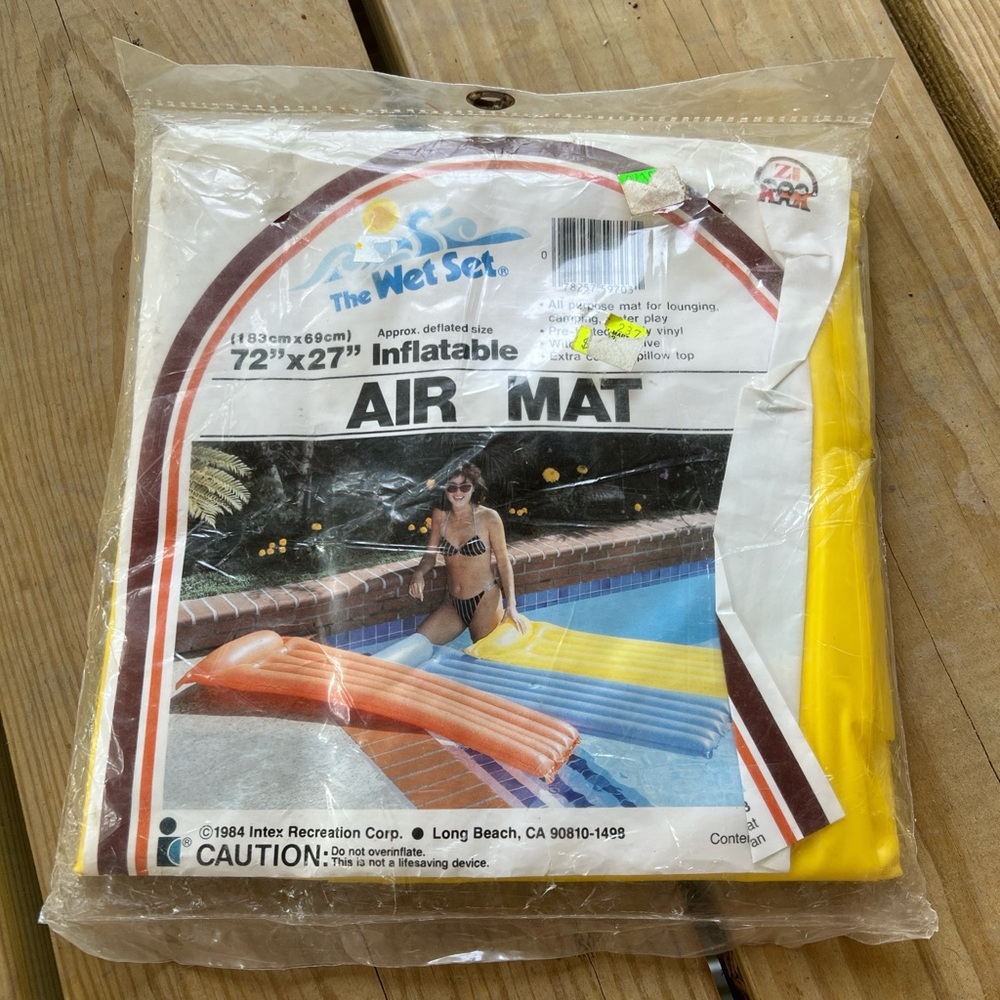 Vibrant Yellow Inflatable Air Mat